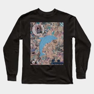 Dolphin Collage :: Sea Creatures Long Sleeve T-Shirt